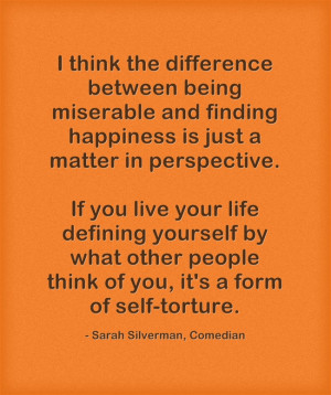Finding happiness quote_Sarah Silverman