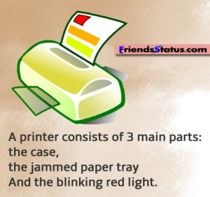 printer consists of three main parts