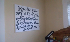 ... painting inspired by Elise! Quote from Jerry Spinelli's Love, Stargirl