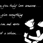 Cute Love Quotes Black and White Background HD Wallpaper