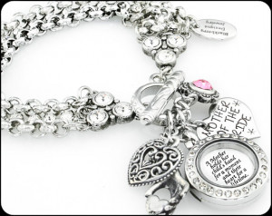 Birthstone Jewelry, Mom of Bride Quote, Wedding Jewelry, Quote Locket ...