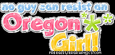 Oregon Girl Glitter Graphic