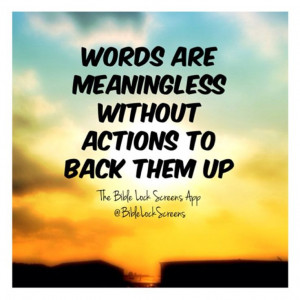 Words Without Action