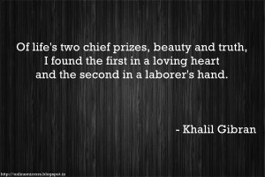 beautiful inspirational quotes - Of life's two chief prizes, beauty ...