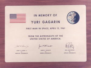 Memorial Plaque for Yuri Gagarin