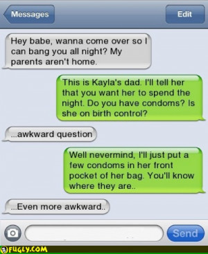 Awkward Text With Her Dad