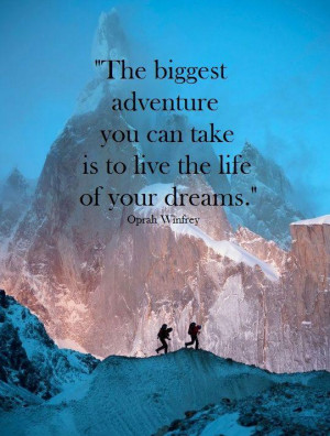 Adventurous Quotes And Sayings Your dreams picture quote