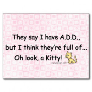 Funny Short Attention Span Quote Cards & More