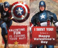 ... america valentine literary humor captain america avengers funny