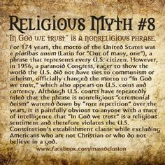 Religious Myth #8 : 