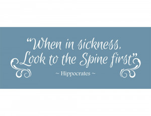Go Back > Gallery For > Hippocrates Quotes Spine