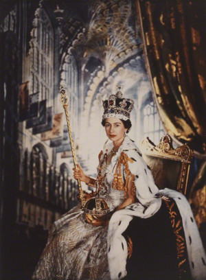 Queen Elizabeth II, by Cecil Beaton, 2 June 1953 - NPG x35390 - © V&A ...