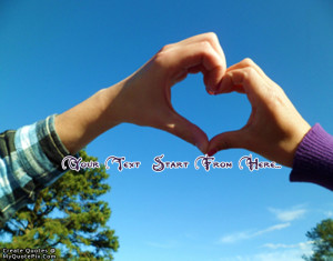 Quote Design Maker - Couple Hand Heart Quotes