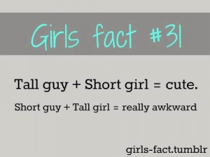 Unfair. Short girls should be with short guys, just saying. Save the ...