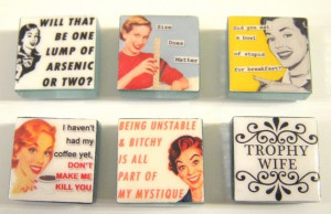 1950's housewife magnets sarcastic #1950's #housewife #magnets
