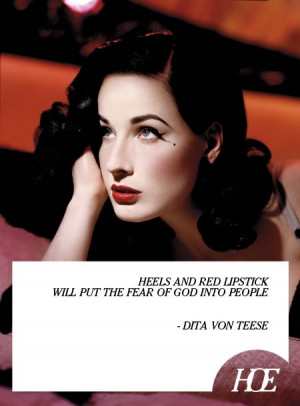 Quote of the Day: Dita Von Teese