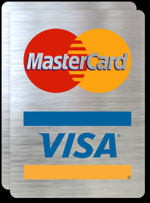 Logo MasterCard Visa Credit Card