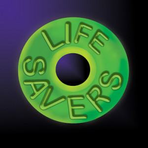 Orange Lifesaver Candy