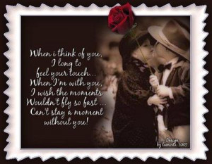 Can't Stay A Moment Without You