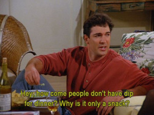 Seinfeld quote - David Puddy thinks dip should be a meal, 'The Face ...