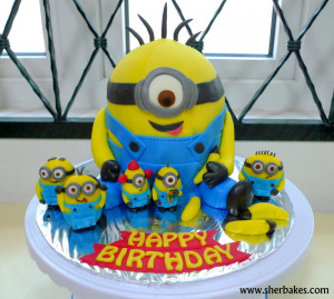 minions cake minion 1st birthday cakes happy birthday minions cake ...