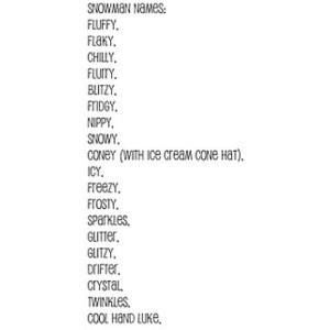 Christmas Snowman Sayings Quotes