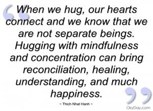 when we hug thich nhat hanh