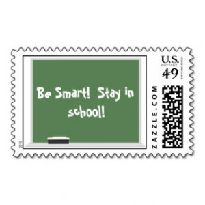 Stay in school Stamp