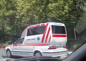 funny iranian samand ambulance