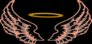 Angel Halo With Wings Clip Art