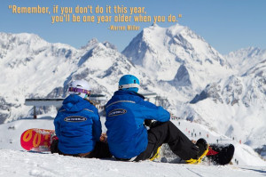 Warren Miller says it best... It's never too early to start skiing or ...