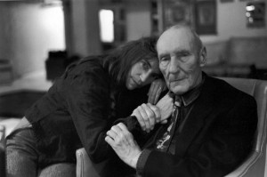 Patti Smith and William S. Burroughs, Photograph by Allen Ginsberg