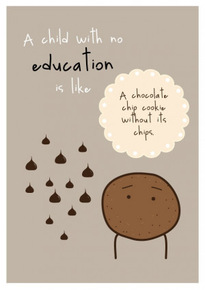 With No Education Art Print Inspirational Quote A4 Children's Art ...