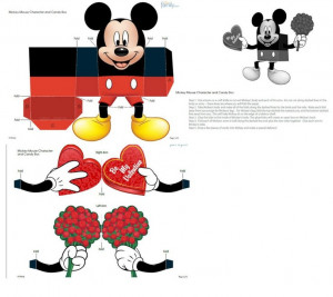 Valentine Mickey Mouse Candy Box DIY: Valentines 2015, Valentines ...