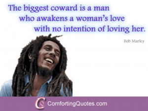 Bob Marley Quote about Loving a Woman