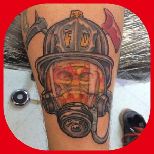 Firefighter Tattoo Half Sleeve