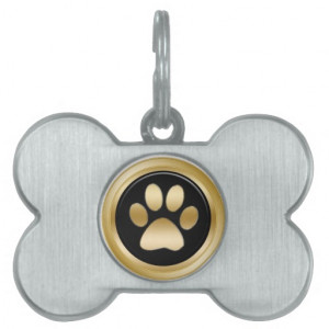 Pet Dog Tags Paw Design Pet ID Tag