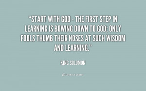 King Solomon 39 s Wisdom Quotes