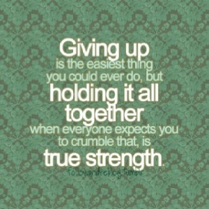 Quote on Giving up