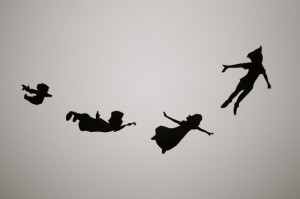 If anyone has a good image {not tattoo} of the silhouette of Peter Pan ...