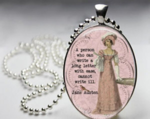 ... Quot e - Pride and Prejudice - Literary Quote - Quotation Pendant