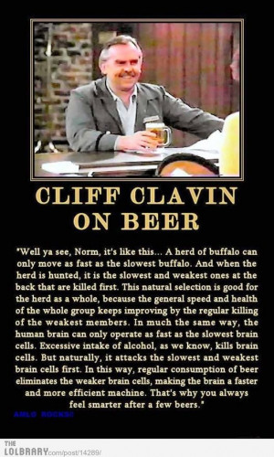 Cliff Clavin on natural selection