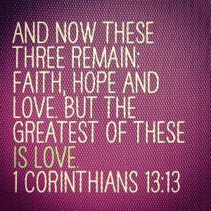 1st Corinthians 13:13