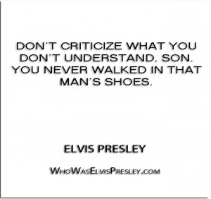Criticize don't criticize what you