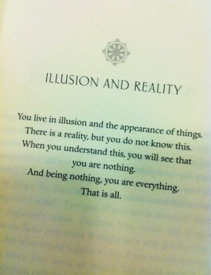 Illusion reality quote