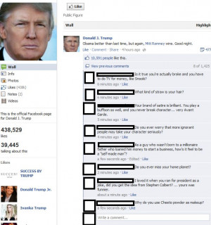 Donald Trump gets it on Facebook