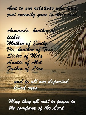 Remembering our departed loved ones on All Souls Day