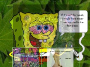 Spongebob Smoking Weed - Weed MySpace Layout Preview