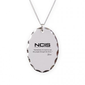 NCIS Ziva David Jungle Quote Necklace Oval Charm