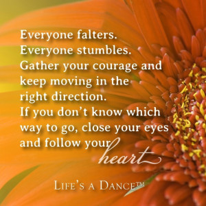 Life's a dance quote